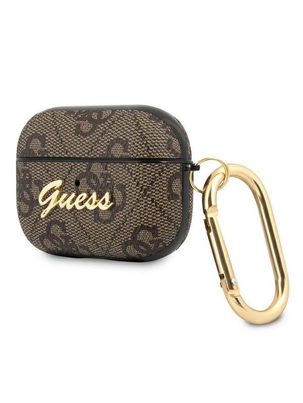 GUESS futerał do APPLE AirPods Pro GUAP4GSMW (4G Script Metal Collection) brązowy