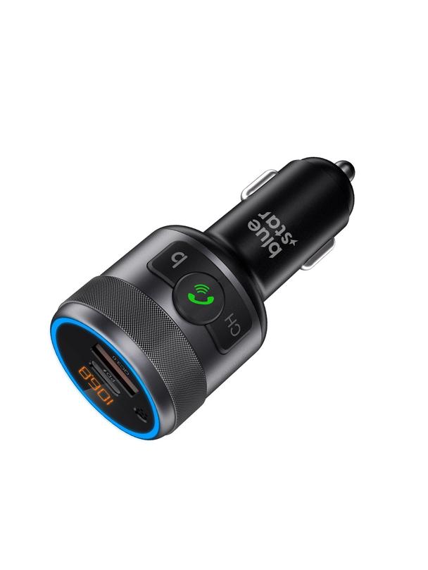 Transmiter samochodowy bluetooth Blue Star AutoHarmony QC3.0 PD 42W C81 szary