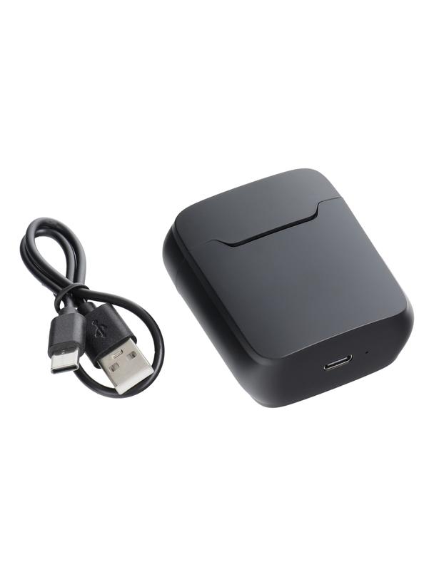 Mikrofon krawatowy bezprzewodowy Lightning z etui ładującym S11 czarny