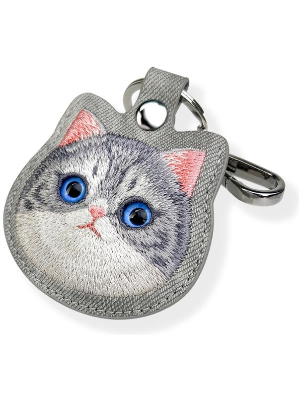 NIMMY etui na lokalizator / brelok BIG EYED PET 2.0 Cat szary