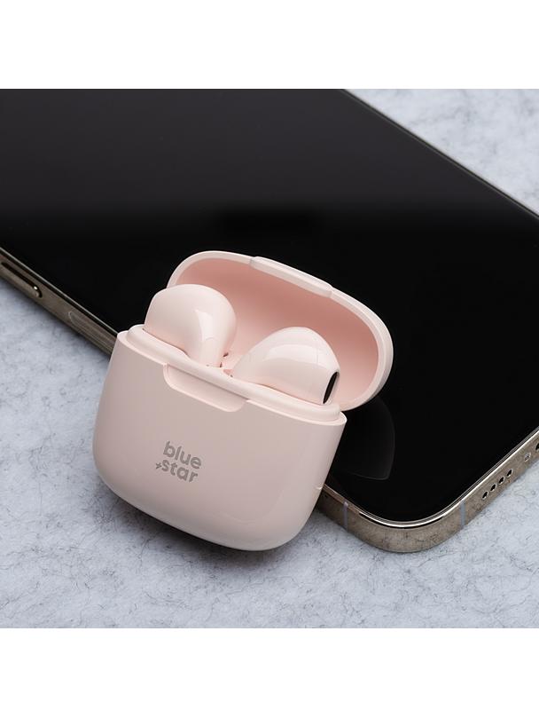 Słuchawki bezprzewodowe douszne Blue Star FI7 TWS pudrowy róż