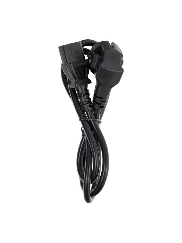Kabel zasilający do komputera PC / drukarka / monitor 230V 16A 1 m czarny