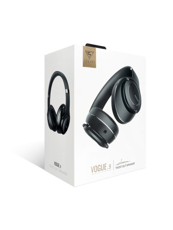 DOQAUS słuchawki bezprzewodowe bluetooth nagłowne VOGUE 9 2w1 czarne