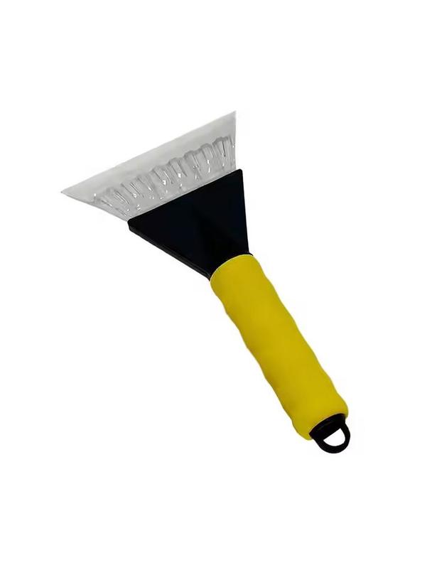 Skrobaczka do odśnieżania auta żółta