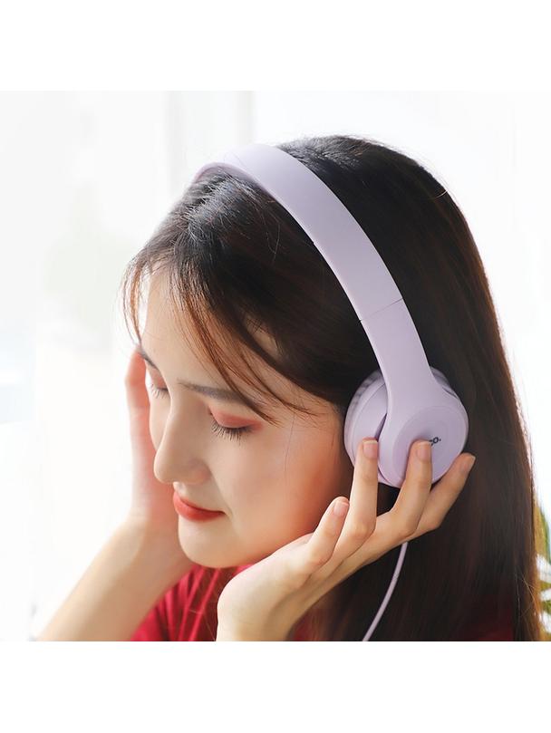 Słuchawki przewodowe nauszne Jack 3,5 mm Hoco W21 szare