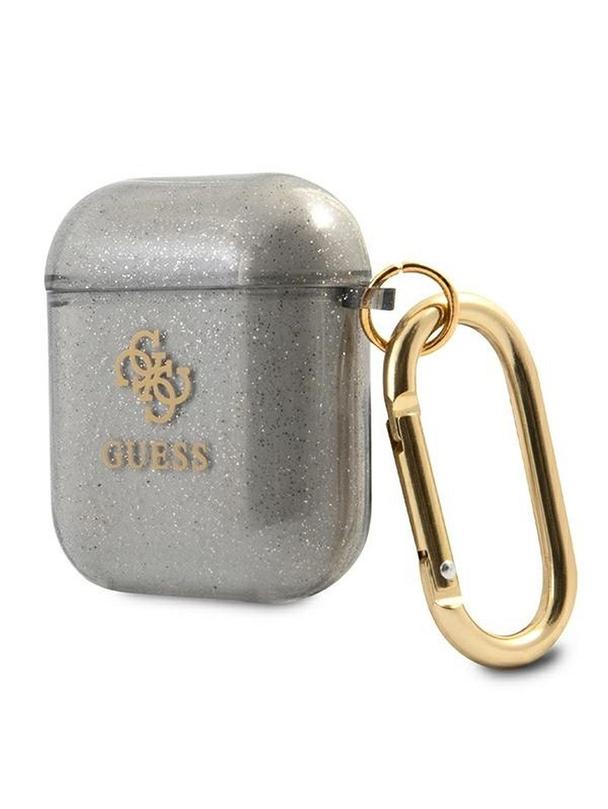 GUESS futerał do APPLE AirPods 1/2 GUA2UCG4GK (Glitter Collection) czarny