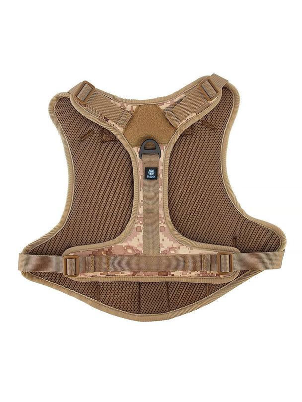 Szelki dla psa TACTICAL rozmiar S brązowe