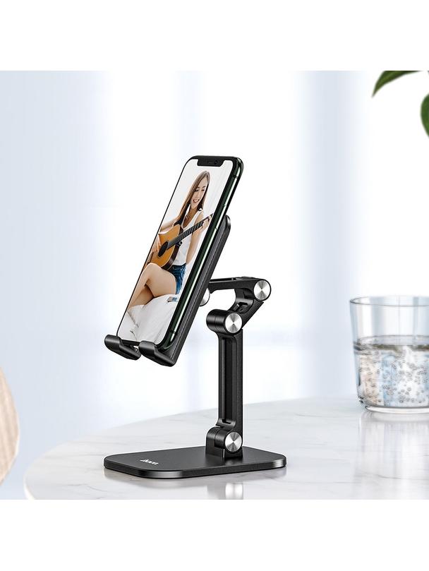 Uchwyt na telefon / tablet biurkowy składany Hoco (4,7" - 13") PH34 czarny