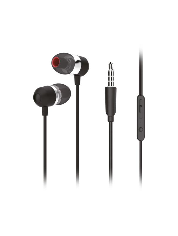 Słuchawki przewodowe douszne Jack 3,5 mm Forcell F-Audio U3 czarne
