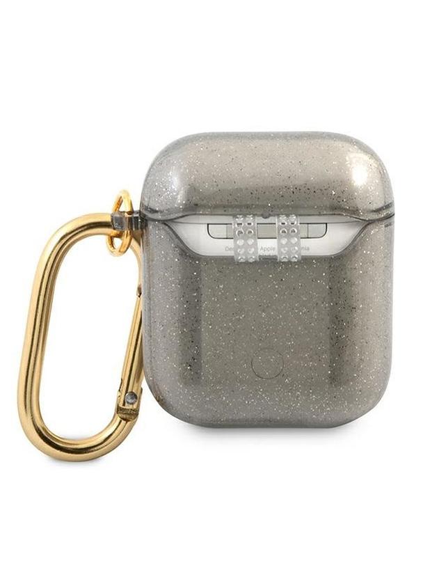 GUESS futerał do APPLE AirPods 1/2 GUA2UCG4GK (Glitter Collection) czarny