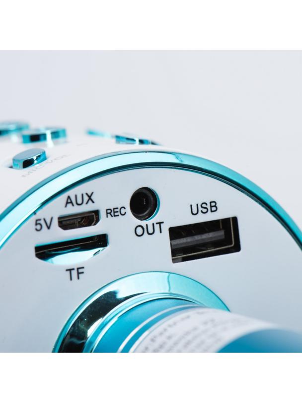 Mikrofon multimedialny karaoke CR58S HQ niebieski