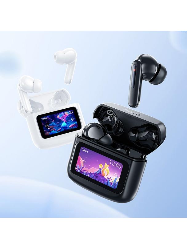 Słuchawki bezprzewodowe douszne Hoco z ekranem dotykowym TWS EQ14 białe
