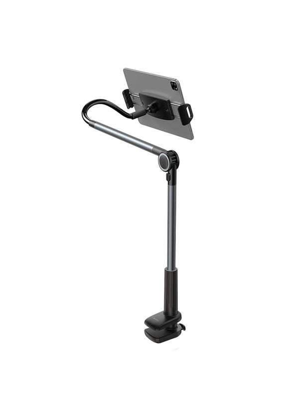 BASEUS uchwyt biurkowy obrotowy regulowany na telefon tablet 4,7" - 12,9" szary
