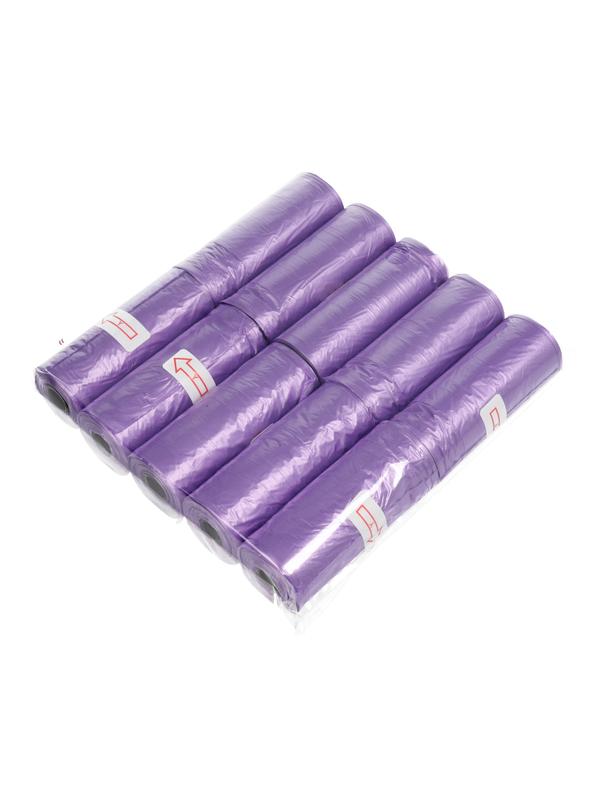 Worki na foliowe na psie odchody 10 rolek fioletowe