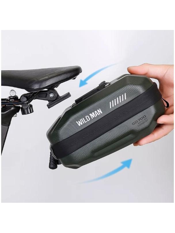 WILDMAN sakwa rowerowa pod siodełko na zamek 0,8L GD700 zielona