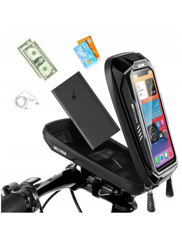 WILDMAN sakwa rowerowa na kierownicę na zamek X3 0,5L czarna