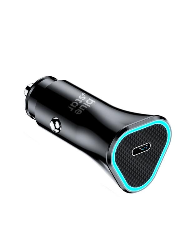 Ładowarka samochodowa Blue Star USB C QC3.0 PD AFC 3A 20W czarna