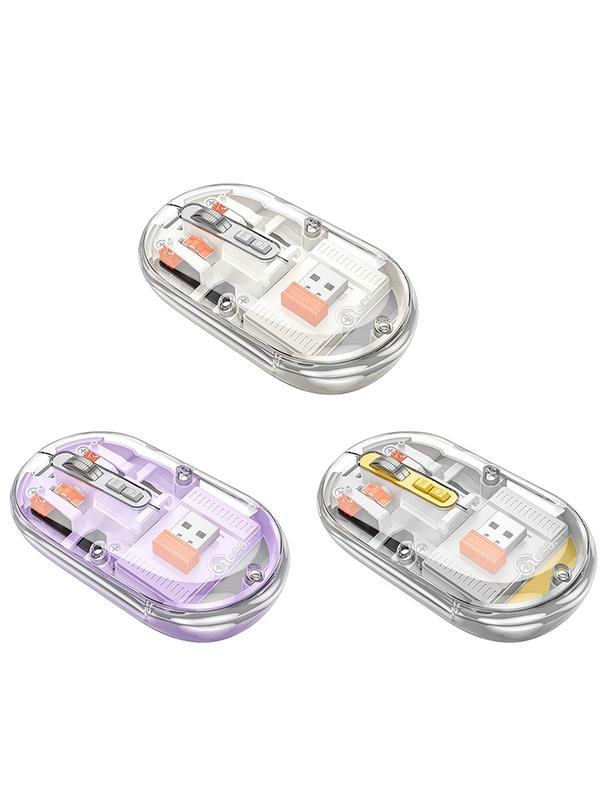 Myszka bezprzewodowa Hoco 2,4G 1600 dpi dual mode bluetooth GM35 szara