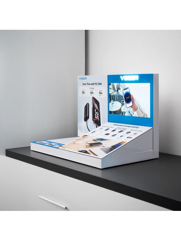 VEGER stand akrylowy z wyświetlaczem