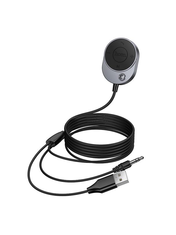 Odbiornik AUX Hoco Bluetooth z kablem Jack 3,5 mm E150 szary