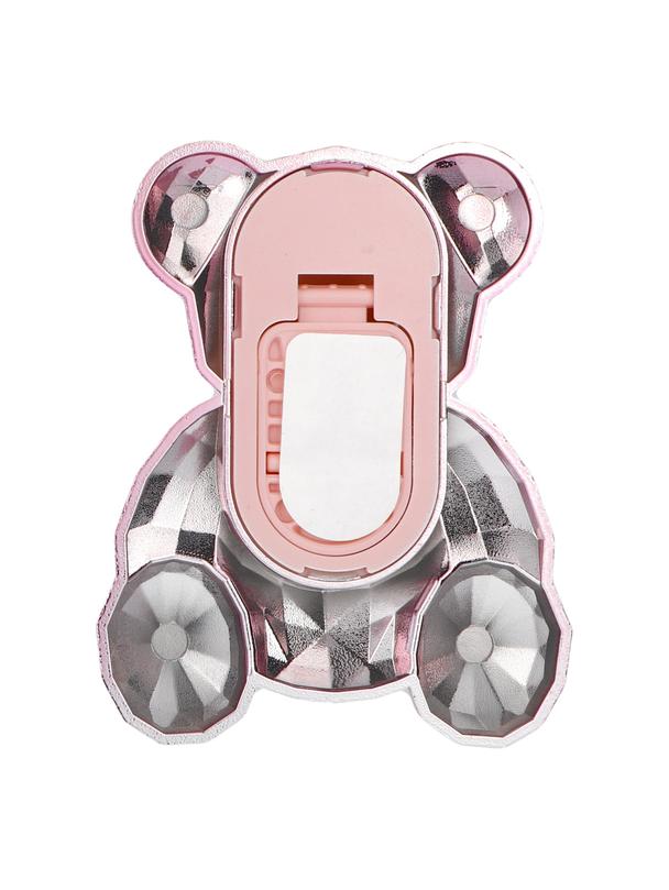 Stojak na telefon MIŚ - naklejany - różowy