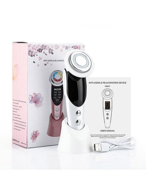 Urządzenie do fotoodmładzania masażer 7w1 biały