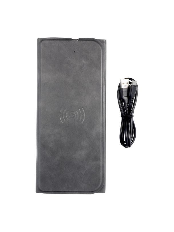 Podkładka pod mysz z ładowarką indukcyjną 15W OJD-82 brązowo szara