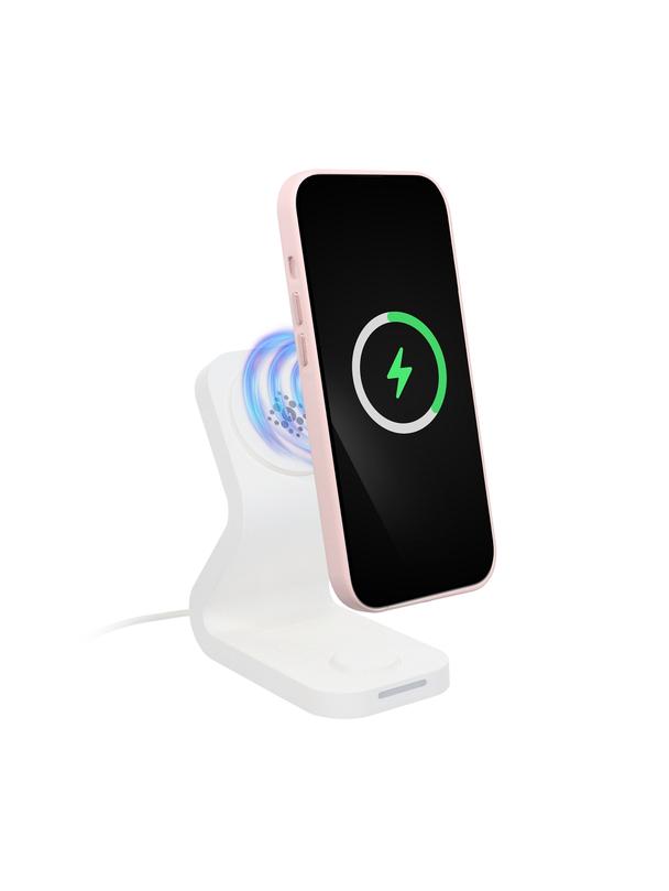 Futerał do Samsung S25 PLUS Leather Mag Cover zgodny z MagSafe różowy