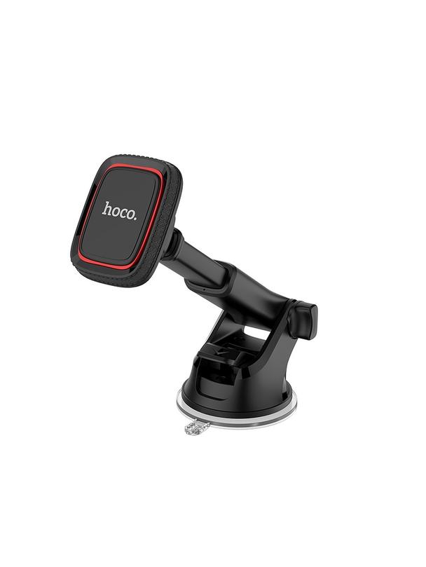 Uchwyt na telefon do samochodu magnetyczny Hoco do szyby / deski CA42 czarno czerwony