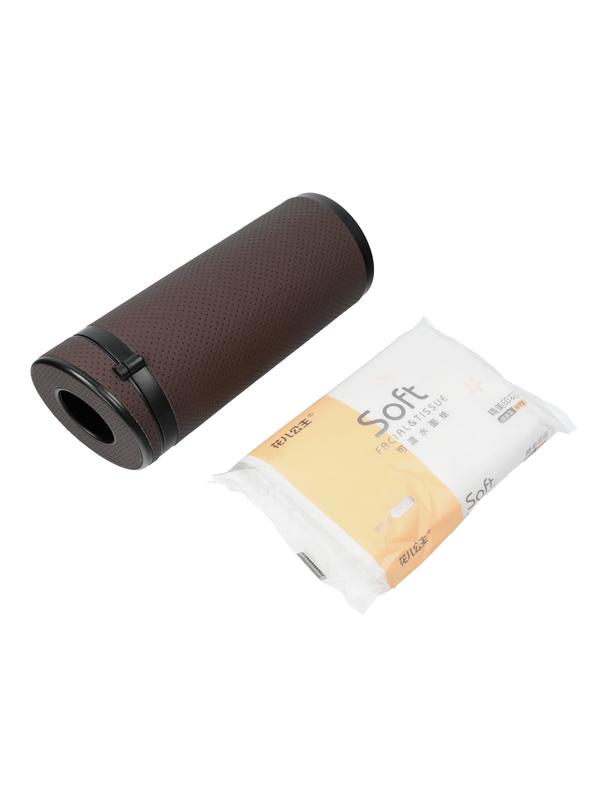 Pojemnik na chusteczki w kształcie tuby brązowy