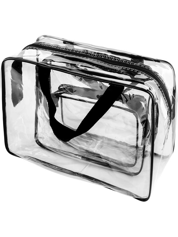 Zestaw kosmetyczek podróżnych 3 sztuki RC-K-1083 przezroczysty