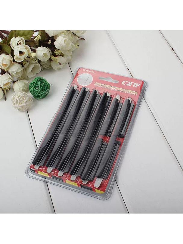 Ochraniacz na krawędź drzwi do samochodu 8 szt czarny