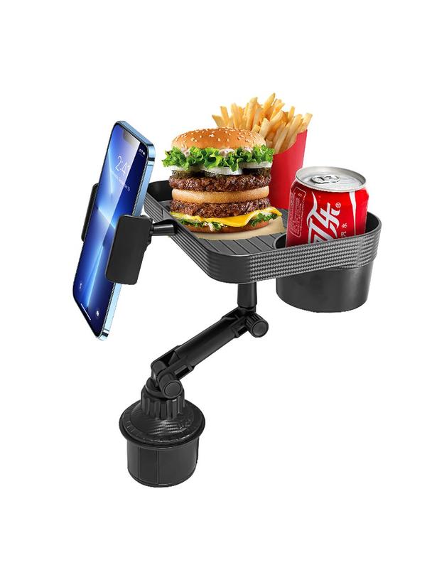 Stolik samochodowy z uchwytem na telefon CP12 czarny