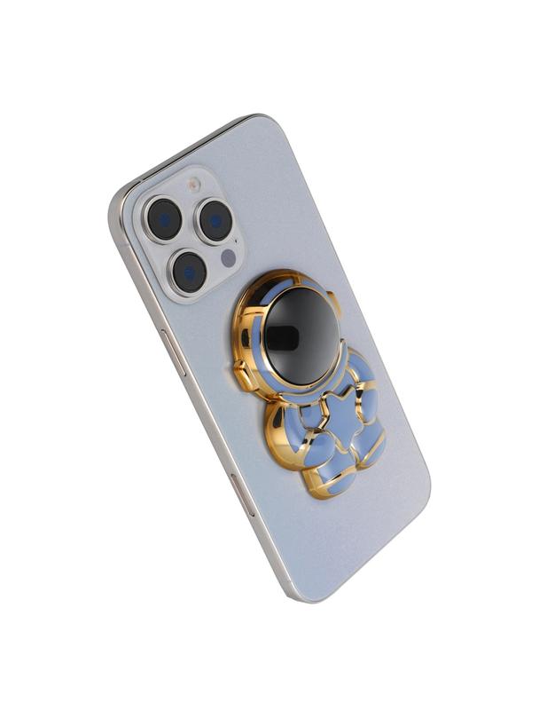 Stojak na telefon ASTRONAUTA - naklejany - niebieski