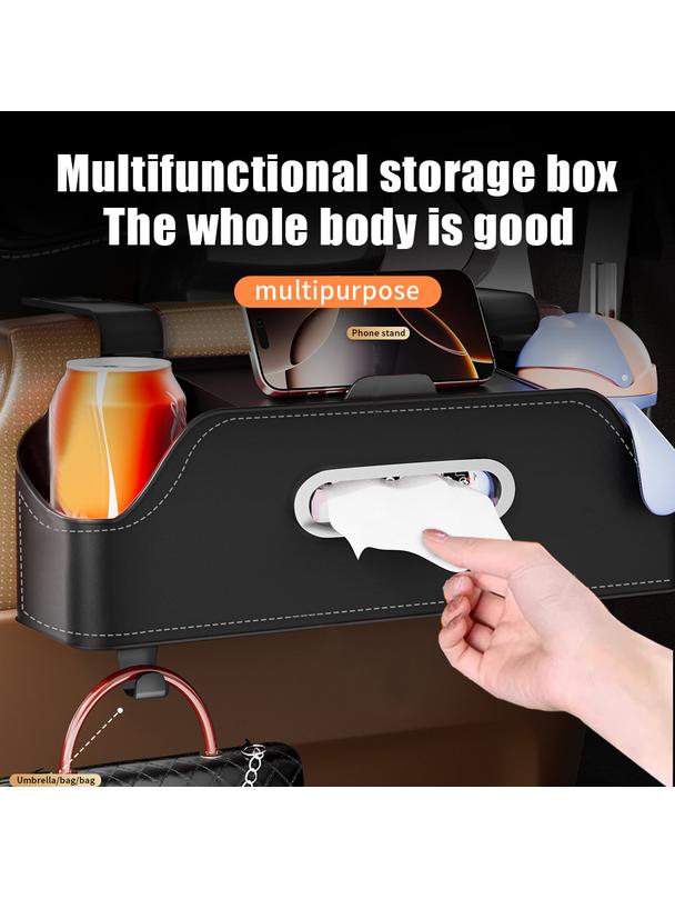 Organizer samochodowy na fotele przednie z przegródkami SN-517 czarny