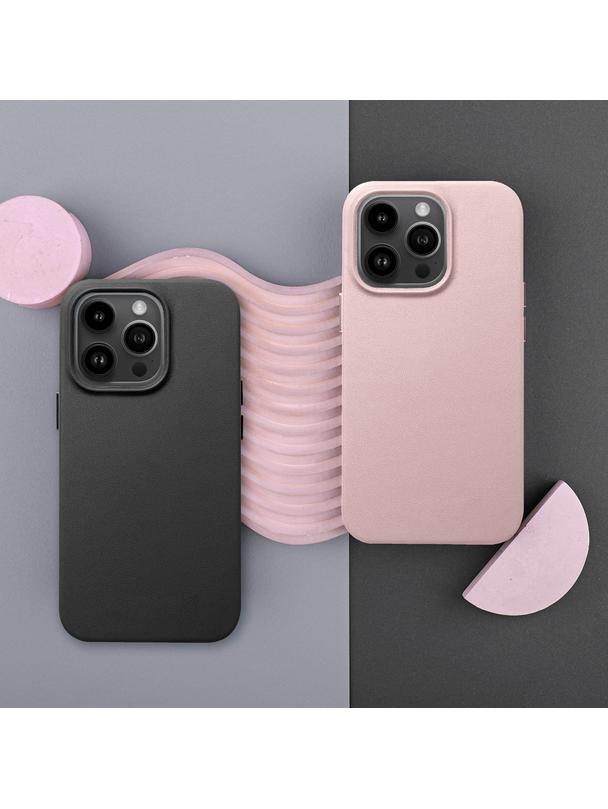 Futerał LEATHER MAG COVER kompatybilny z MagSafe do IPHONE 12 Pro czarny