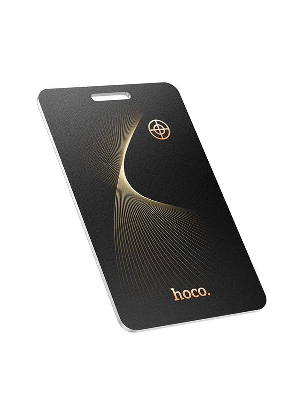 Lokalizator zgodny z Apple Find My Hoco w formie karty E92 czarny