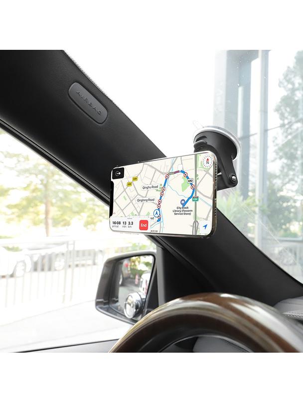 Uchwyt na telefon do samochodu magnetyczny Hoco do szyby / deski CA42 czarno czerwony