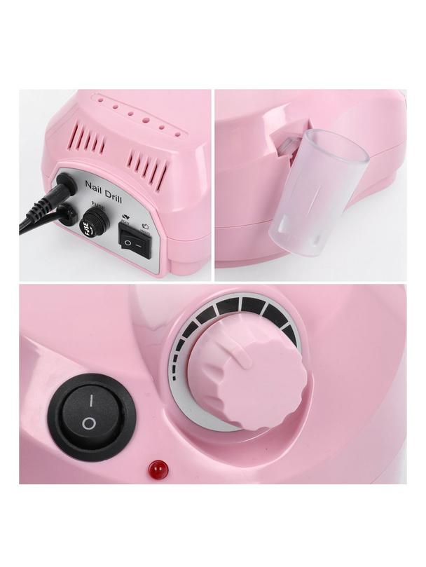 Profesjonalna maszyna do manicure frezarka do paznokci MJ120 różowa
