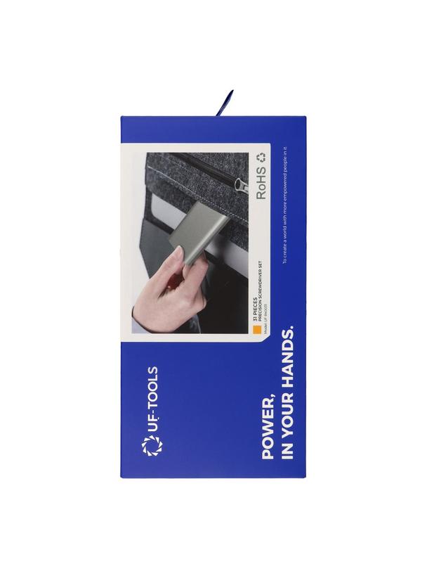 UF-TOOLS - Wkrętak precyzyjny z wymiennymi bitami 31w1