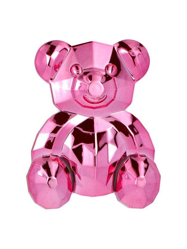 Stojak na telefon MIŚ - naklejany - różowy