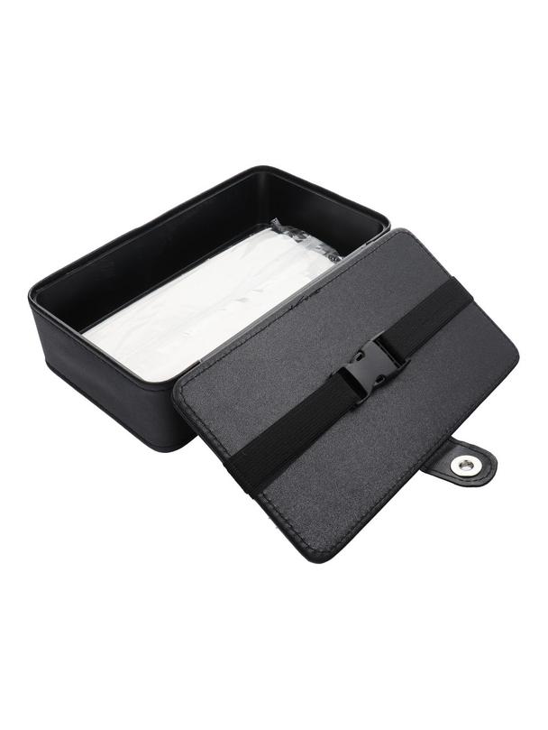 Pojemnik na chusteczki z paskiem czarny