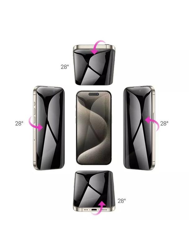 Szkło hartowane do iPhone 15 360-degree privacy Hoco