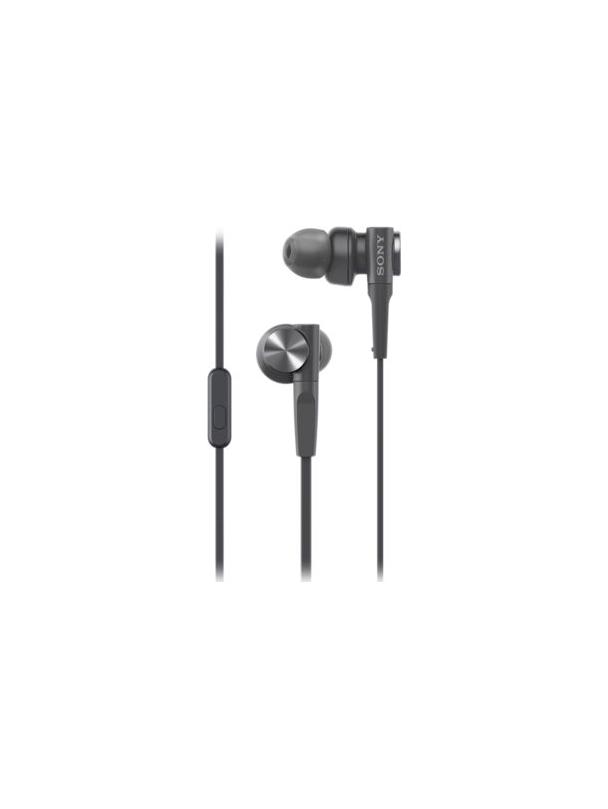 Słuchawki przewodowe douszne Jack 3,5 mm Sony MDR-XB55APB czarne