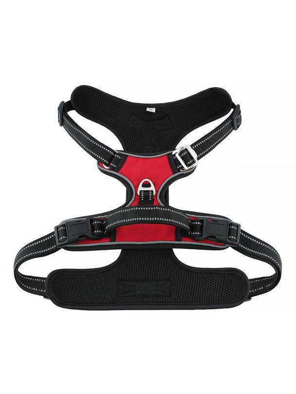 Szelki dla psa OXFORD A rozmiar L czerwono czarne