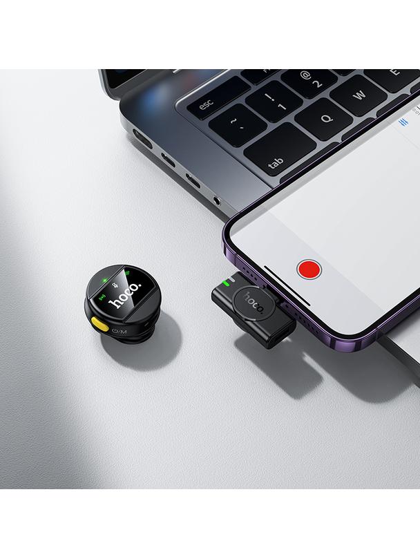 Mikrofon bezprzewodowy Lightning Hoco L21 czarny