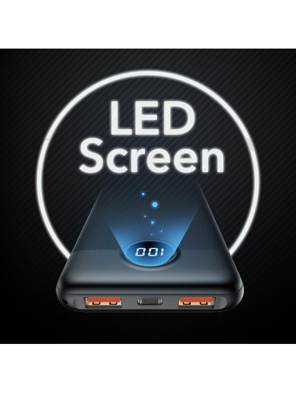 Powerbank Veger L10S (W1105PD) PD QC3.0 2A 20W 10000 mAh czarny 0INT