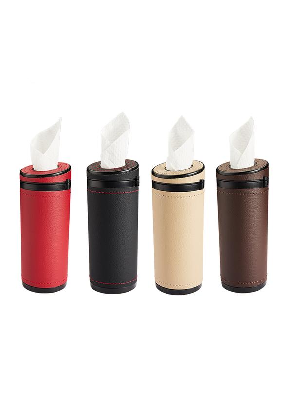 Pojemnik na chusteczki w kształcie tuby czarny