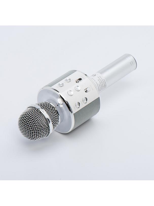 Mikrofon multimedialny karaoke CR58S HQ srebrny