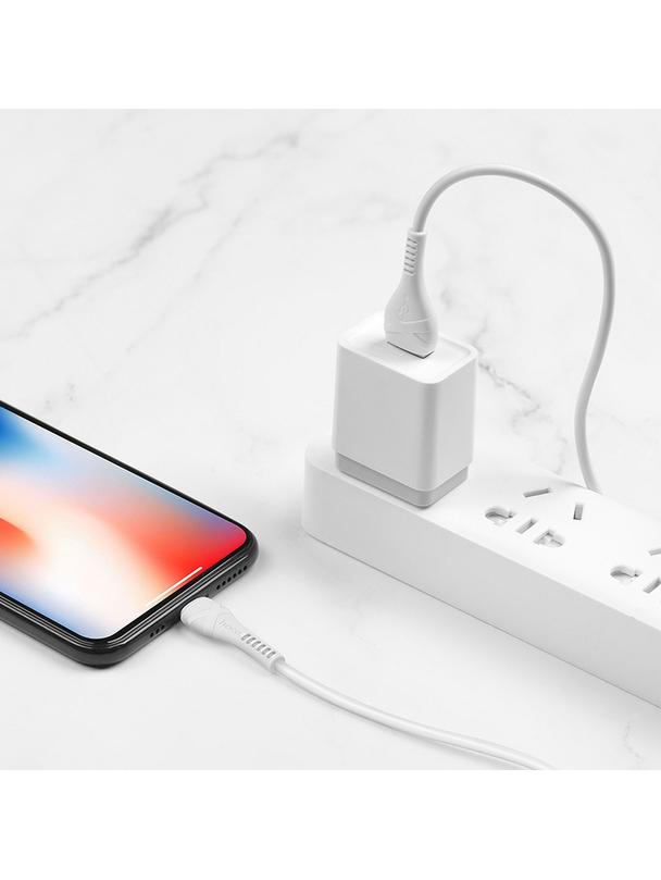 Kabel USB A do Lightning Hoco 1 m X37 biały